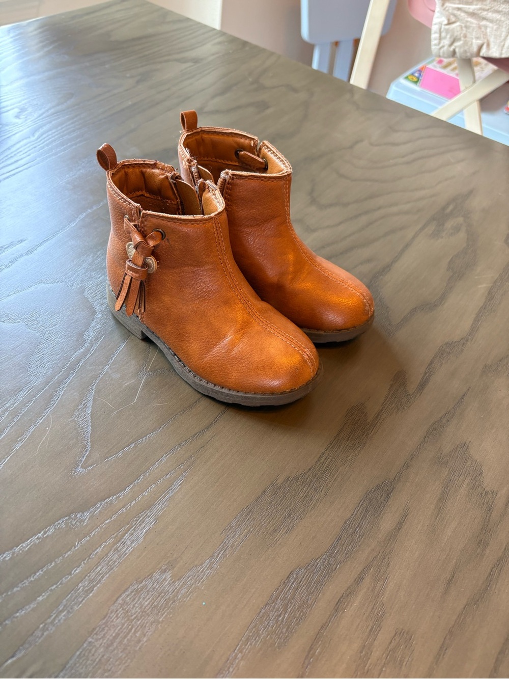 Carter's Girls Brown Tassel Ankle Boots